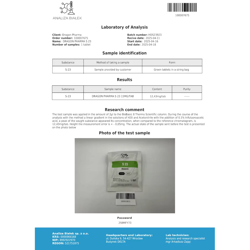 S 23 10 mg by Dragon Pharma, Europe S 23 10 mg by Dragon Pharma, Europe