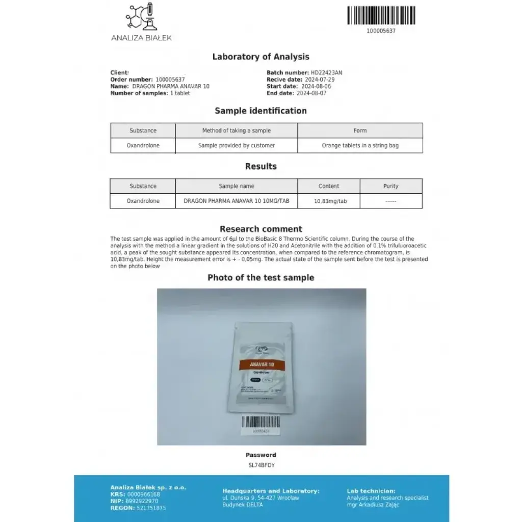 Anavar 10 mg by Dragon Pharma, Europe Anavar 10 mg by Dragon Pharma, Europe