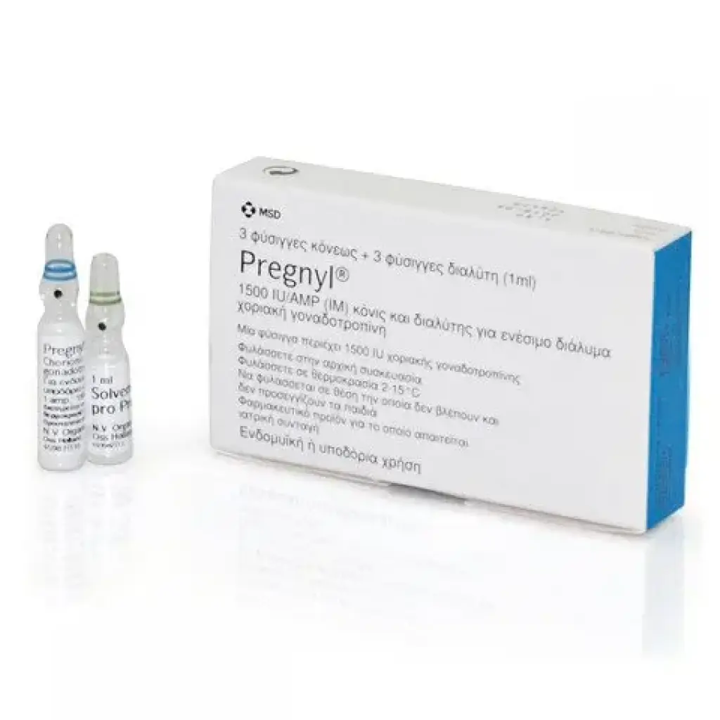Pregnyl 1500 IU by Organon Ilaclari, Turkey Pregnyl 1500 IU by Organon Ilaclari, Turkey