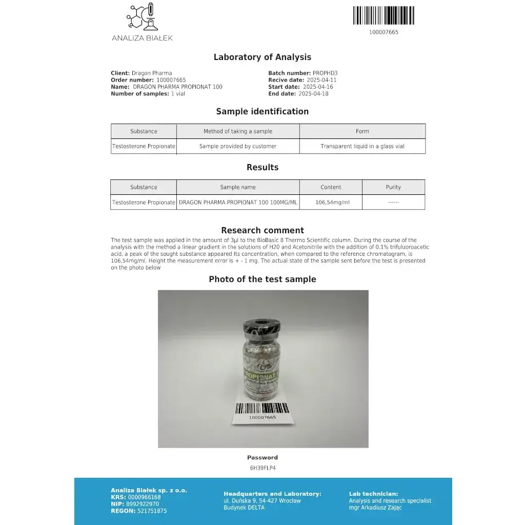 Propionat 100 mg by Dragon Pharma, Europe Propionat 100 mg by Dragon Pharma, Europe