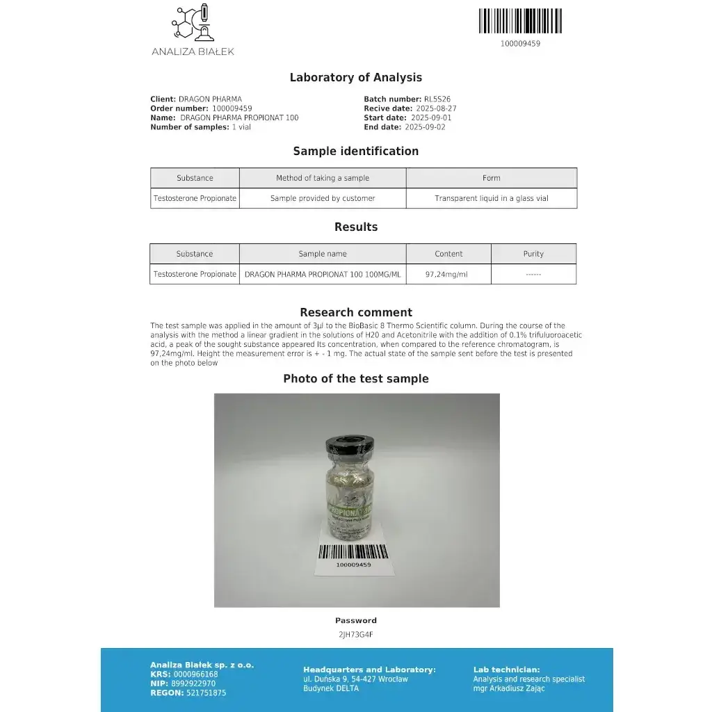 Propionat 100 mg by Dragon Pharma, Europe Propionat 100 mg by Dragon Pharma, Europe