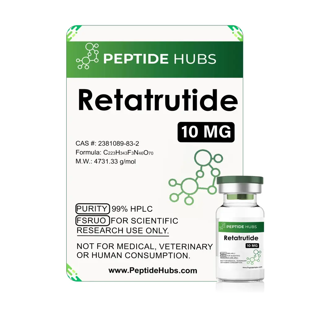 Retatrutide 10 mg by Peptide Hubs Retatrutide 10 mg by Peptide Hubs