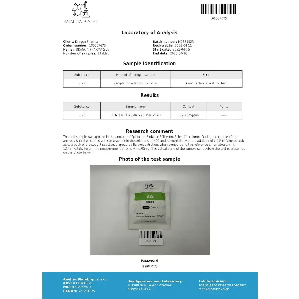 S 23 10 mg by Dragon Pharma, Europe S 23 10 mg by Dragon Pharma, Europe