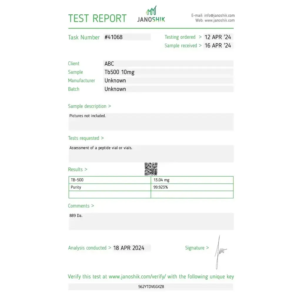 TB 500 10 mg by Stealth Labs TB 500 10 mg by Stealth Labs