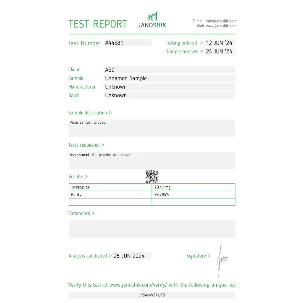 Tirzep 20 mg by Stealth Labs Tirzep 20 mg by Stealth Labs