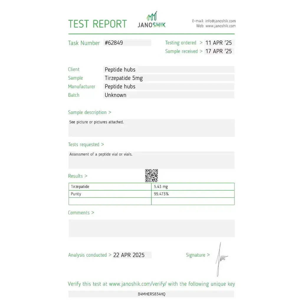 Tirzep 5 mg by Peptide Hubs Tirzep 5 mg by Peptide Hubs
